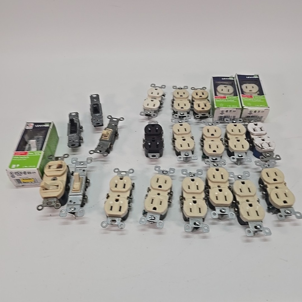 Assorted Lot Of Switches And Outlets